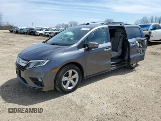 2018 Honda Odyssey EX-L with VIN 5FNRL6H73JB005389, listed as a Copart auction lot 53842505 with 125,514 mi miles and Clean Title. Bid and sale history available at carsss.com. Image 1.