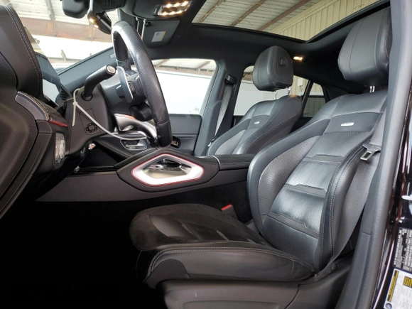 2021 Mercedes-Benz GLE 53 AMG with VIN 4JGFD6BB3MA192557, listed as a Copart auction lot 56923165 with 46,671 mi miles and Salvage title. Bid and sale history available at DreamBid. Image 7.