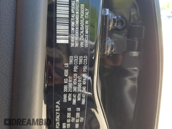 2020 Jeep Renegade Sport z VIN ZACNJBAB8LPK99358, wystawiony jako Copart lot #53517005 z przebiegiem 63 647 mil mil oraz Czysty tytuł • Clean title. Historia ofert i sprzedaży dostępna na DreamBid. Obrazek 12.