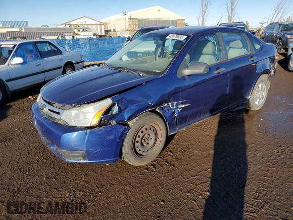 2009 Ford Focus S with VIN 1FAHP34N09W204139, listed as a Copart auction lot 46579535 with 160,581 mi miles and Salvage Title. Bid and sale history available at carsss.com. Image 1.