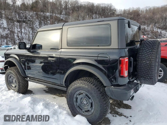 2023 Ford Bronco with VIN 1FMDE5AH2PLA91748, listed as a Copart auction lot 41840955 with Not provided miles and Salvage title. Bid and sale history available at DreamBid. Image 2.