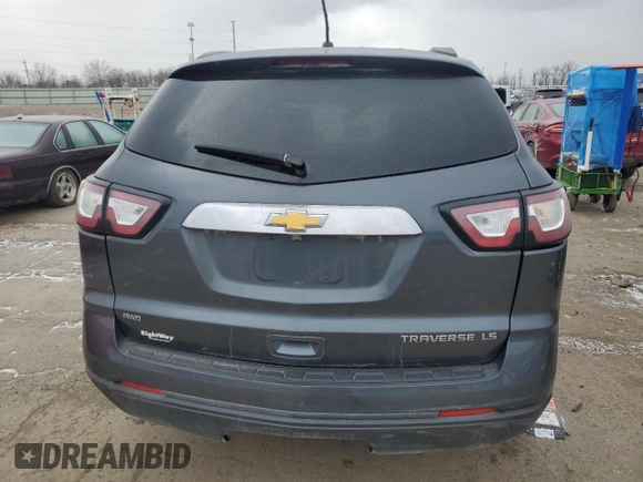 2013 Chevrolet Traverse LS with VIN 1GNKVFEDXDJ184914, listed as a Copart auction lot 41503195 with 174,866 mi miles and Clean Title. Bid and sale history available at DreamBid. Image 6.