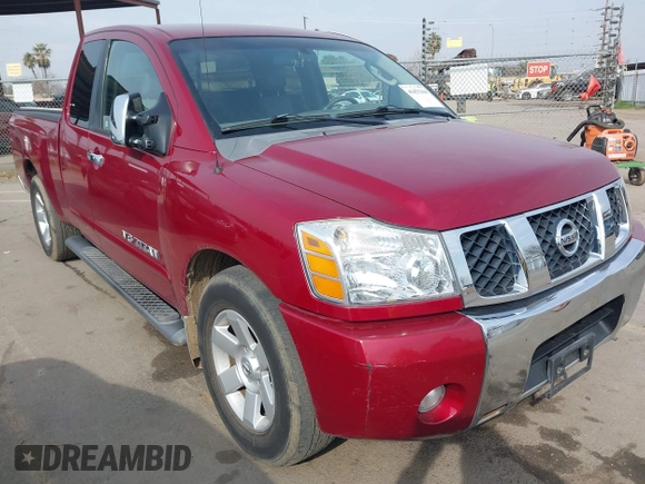 2006 Nissan Titan SE with VIN 1N6AA06A36N539058, listed as a IAAI auction lot 41431364 with 87,556 mi miles and . Bid and sale history available at DreamBid. Image 1.
