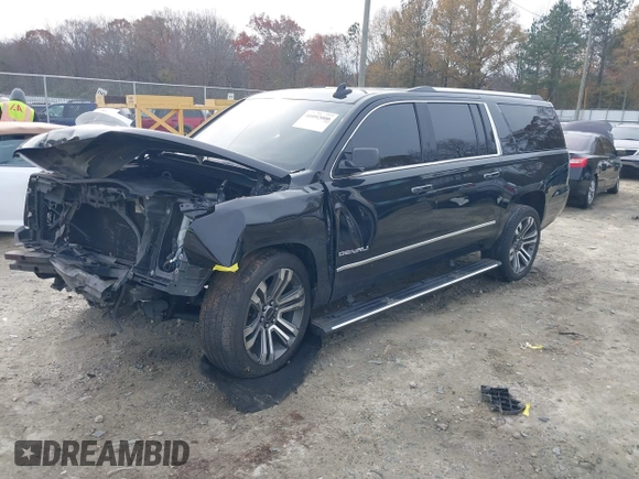 2019 GMC Yukon XL Denali with VIN 1GKS1HKJ9KR194167, listed as a IAAI auction lot 41092000 with 1 mi miles. Bid and sale history available at carsss.com. Image 2.