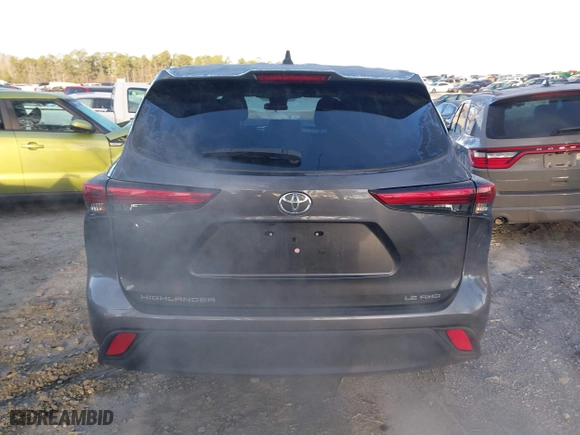 2023 Toyota Highlander L with VIN 5TDKDRBH2PS039426, listed as a IAAI auction lot 41572761 with 28,220 mi miles. Bid and sale history available at carsss.com. Image 16.