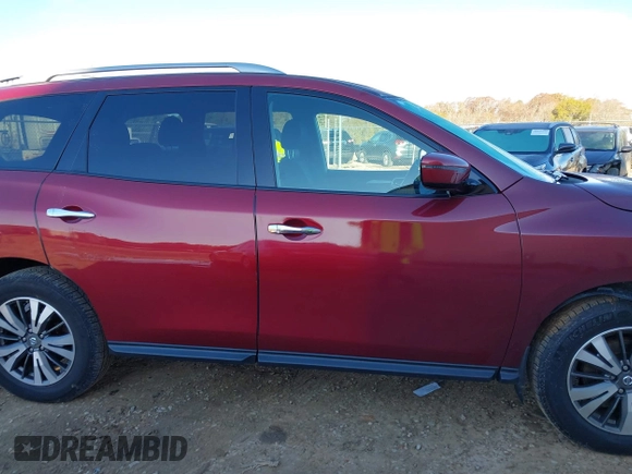 2017 Nissan Pathfinder SV with VIN 5N1DR2MM2HC653564, listed as a IAAI auction lot 40939356 with 176,168 mi miles. Bid and sale history available at carsss.com. Image 13.