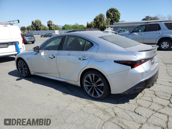 2024 Lexus IS 350 F Sport with VIN JTHGZ1B23R5076464, listed as a Copart auction lot 63102715 with 3,916 mi miles and Salvage title. Bid and sale history available at DreamBid. Image 2.