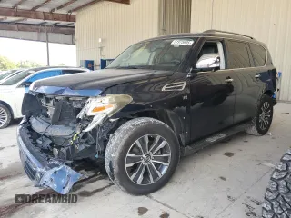 2020 Nissan Armada SL with VIN JN8AY2ND9L9106925, listed as a Copart auction lot 51975995 with 136,174 mi miles and Non Repairable. Bid and sale history available at carsss.com. Image 1.