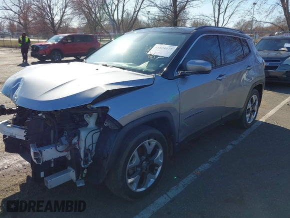 2018 Jeep Compass Limited with VIN 3C4NJCCB6JT489123, listed as a IAAI auction lot 41824477 with 101,291 mi miles and . Bid and sale history available at DreamBid. Image 18.