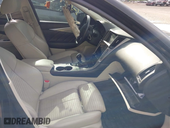 2016 Infiniti Q50 Red Sport 400 with VIN JN1FV7AR9GM450446, listed as a IAAI auction lot 42178095 with 121,981 mi miles and . Bid and sale history available at DreamBid. Image 5.