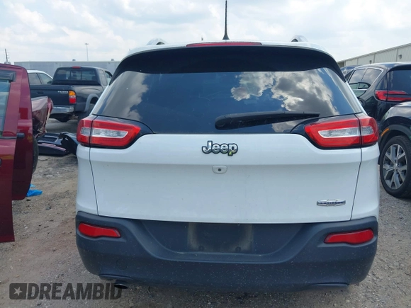 2018 Jeep Cherokee Latitude Plus with VIN 1C4PJLLBXJD590695, listed as a IAAI auction lot 39653845 with 76,667 mi miles and . Bid and sale history available at DreamBid. Image 16.
