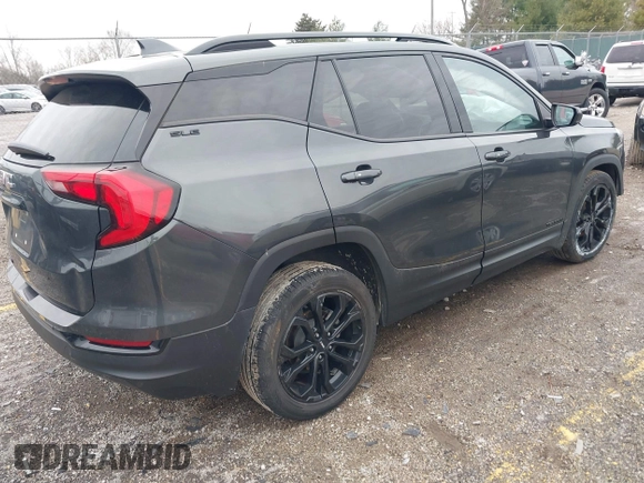 2021 GMC Terrain SLE with VIN 3GKALMEV0ML373933, listed as a IAAI auction lot 41742808 with 61,435 mi miles and . Bid and sale history available at carsss.com. Image 4.