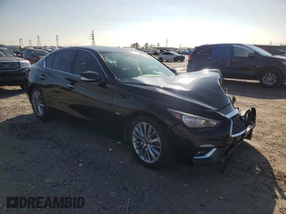 2018 Infiniti Q50 Sport with VIN JN1EV7AP7JM363050, listed as a Copart auction lot 86200424 with 98,433 mi miles and Salvage Title. Bid and sale history available at carsss.com. Image 4.