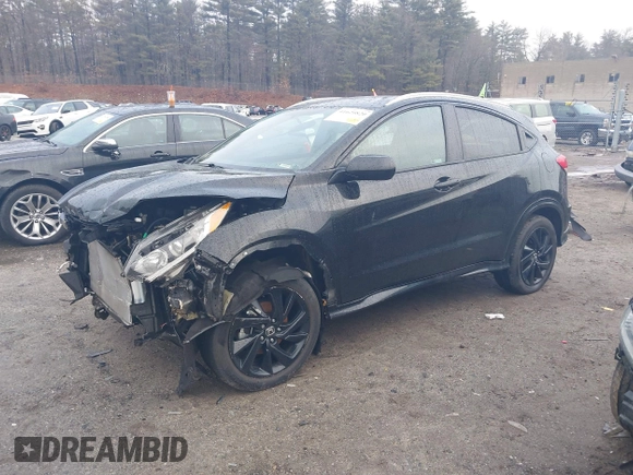 2022 Honda HR-V Sport with VIN 3CZRU6H19NM756131, listed as a IAAI auction lot 41620820 with 26,227 mi miles. Bid and sale history available at carsss.com. Image 18.