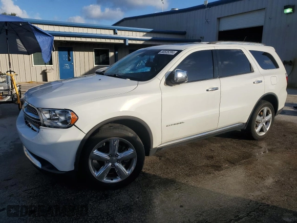 2013 Dodge Durango Citadel with VIN 1C4SDHET2DC670975, listed as a Copart auction lot 80535204 with 137,012 mi miles and Non Repairable. Bid and sale history available at carsss.com. Image 1.