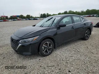 2024 Nissan Sentra SV z VIN 3N1AB8CV9RY376237, wystawiony jako Copart lot #57248855 z przebiegiem 5 297 mil mil oraz Szkoda całkowita • Salvage title. Historia ofert i sprzedaży dostępna na DreamBid. Obrazek 1.