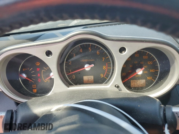 2007 Nissan 350Z with VIN JN1BZ34D27M504665, listed as a Copart auction lot 74428404 with 142,778 mi miles and Salvage Title. Bid and sale history available at DreamBid. Image 9.