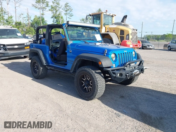 2015 Jeep Wrangler Sport z VIN 1C4AJWAG8FL550859, wystawiony jako IAAI lot #42154946 z przebiegiem 143 658 mil mil oraz . Historia ofert i sprzedaży dostępna na DreamBid. Obrazek 1.