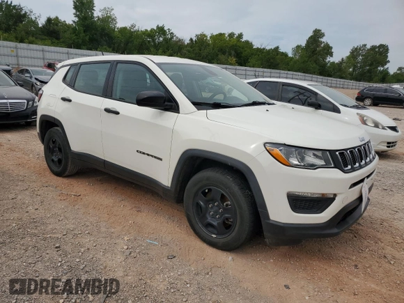 2018 Jeep Compass Sport z VIN 3C4NJCAB3JT123431, wystawiony jako Copart lot #63045144 z przebiegiem 118 849 mil mil oraz Szkoda całkowita • Salvage title. Historia ofert i sprzedaży dostępna na DreamBid. Obrazek 4.