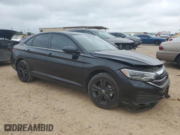 2023 Volkswagen Jetta SE with VIN 3VW7M7BUXPM031210, listed as a Copart auction lot 54968755 with 58,970 mi miles and Salvage title. Bid and sale history available at DreamBid. Image 4.