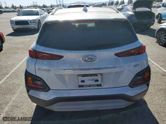 2019 Hyundai Kona Ultimate with VIN KM8K53A55KU197874, listed as a Copart auction lot 87752805 with 33,551 mi miles and Salvage Title. Bid and sale history available at carsss.com. Image 6.