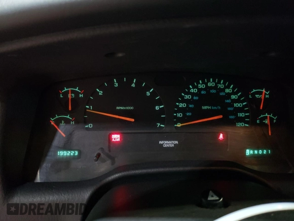 2001 Dodge Durango with VIN 1B4HS28N71F521236, listed as a Copart auction lot 56939715 with 199,223 mi miles and Clean title. Bid and sale history available at DreamBid. Image 9.
