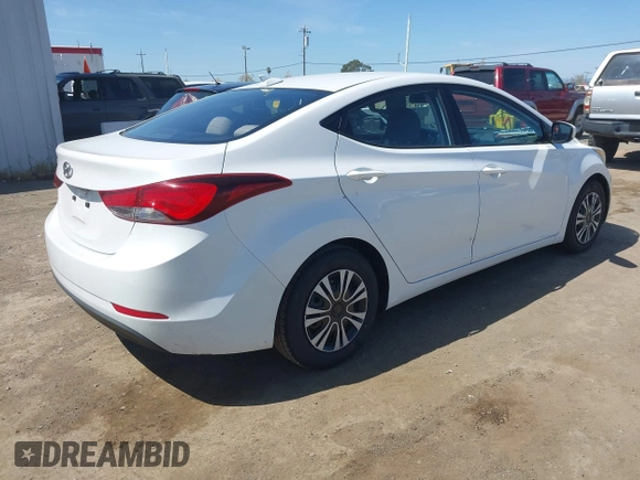 2016 Hyundai Elantra SE with VIN 5NPDH4AE7GH685042, listed as a IAAI auction lot 41975912 with 73,091 mi miles and . Bid and sale history available at DreamBid. Image 4.