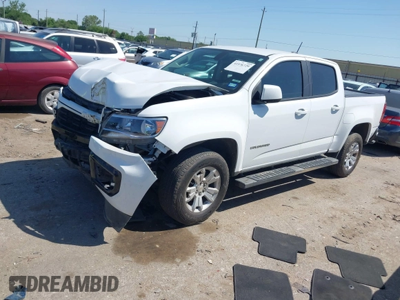 2022 Chevrolet Colorado 2WD LT с VIN 1GCGSCEA0N1313191, выставлен на аукционе IAAI как лот 41976729 с пробегом 27 568 миль миль и . История ставок и продаж доступна на DreamBid. Изображение 17.