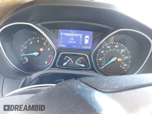 2013 Ford Focus SE with VIN 1FADP3K21DL220268, listed as a IAAI auction lot 41696862 with 118,306 mi miles and . Bid and sale history available at DreamBid. Image 7.