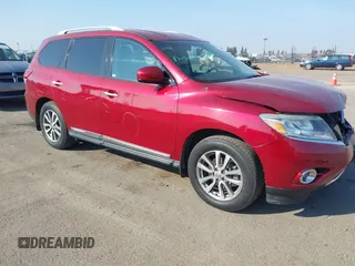 2016 Nissan Pathfinder Platinum with VIN 5N1AR2MM0GC659560, listed as a IAAI auction lot 41467463 with 119,660 mi miles. Bid and sale history available at carsss.com. Image 1.