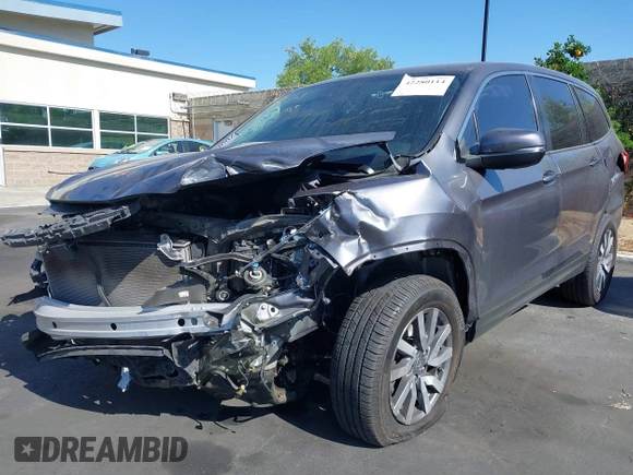 2021 Honda Pilot EX with VIN 5FNYF5H35MB036402, listed as a IAAI auction lot 42280114 with Not provided miles and . Bid and sale history available at DreamBid. Image 6.