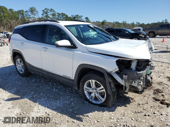 2020 GMC Terrain SLE with VIN 3GKALTEV2LL301902, listed as a Copart auction lot 47677615 with 117,068 mi miles and Salvage Title. Bid and sale history available at DreamBid. Image 4.