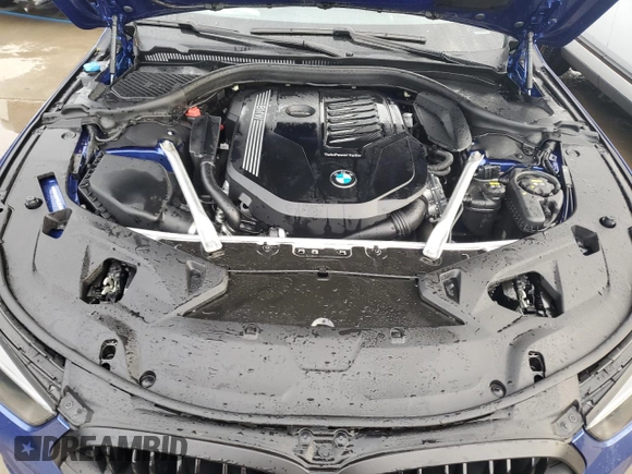2023 BMW 8 Series 840i with VIN WBAGV2C01PCK32930, listed as a Copart auction lot 74578314 with 0 mi miles and Salvage Title. Bid and sale history available at carsss.com. Image 11.