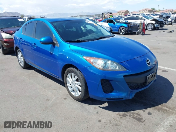 2012 Mazda Mazda3 i Touring with VIN JM1BL1V76C1602184, listed as a IAAI auction lot 42045274 with 117,600 mi miles. Bid and sale history available at carsss.com. Image 1.