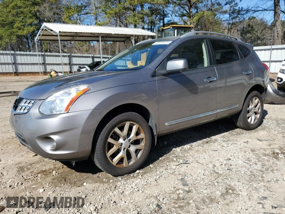 2012 Nissan Rogue S with VIN JN8AS5MTXCW268799, listed as a Copart auction lot 46855035 with 112,344 mi miles and Salvage Title. Bid and sale history available at carsss.com. Image 1.