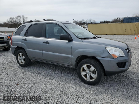 2010 Kia Sportage LX with VIN KNDKG3A45A7706946, listed as a Copart auction lot 50245845 with 111,884 mi miles and Salvage Title. Bid and sale history available at carsss.com. Image 4.