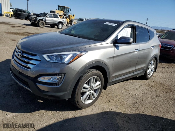 2015 Hyundai Santa Fe Sport with VIN 5XYZW4LA1FG245989, listed as a Copart auction lot 45846315 with 75,078 mi miles and Salvage Title. Bid and sale history available at carsss.com. Image 1.