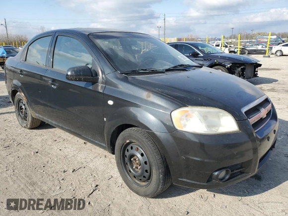 2007 Chevrolet Aveo LT with VIN KL1TG56627B058604, listed as a Copart auction lot 52907715 with Not provided miles and Clean title. Bid and sale history available at DreamBid. Image 4.