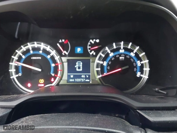 2019 Toyota 4Runner SR5 with VIN JTEBU5JR4K5679277, listed as a IAAI auction lot 41793373 with 103,737 mi miles. Bid and sale history available at carsss.com. Image 7.