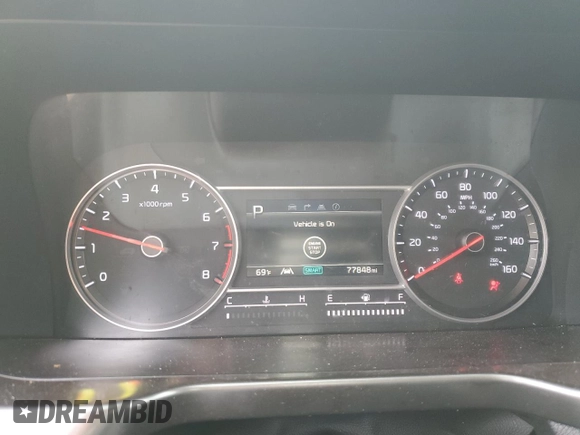 2022 Kia Sorento S with VIN 5XYRL4LC8NG092973, listed as a Copart auction lot 53808575 with 77,848 mi miles and Salvage title. Bid and sale history available at DreamBid. Image 9.