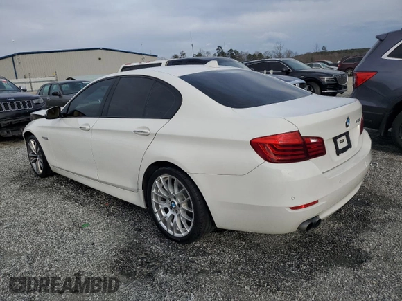 2016 BMW 5 Series 528i with VIN WBA5A5C54GG354481, listed as a Copart auction lot 46825145 with 104,165 mi miles and Salvage Title. Bid and sale history available at carsss.com. Image 2.