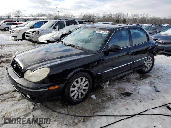 2003 Hyundai Sonata GLS with VIN KMHWF35H23A769490, listed as a Copart auction lot 87935395 with 230,086 mi miles and Non Repairable. Bid and sale history available at carsss.com. Image 1.
