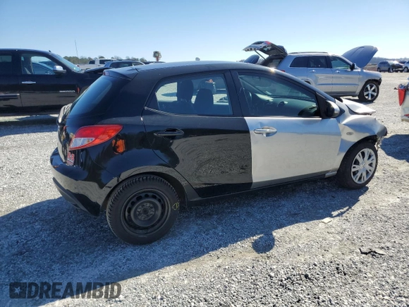 2012 Mazda 2 Sport with VIN JM1DE1KZ2C0149132, listed as a Copart auction lot 45177385 with 146,966 mi miles and Salvage Title. Bid and sale history available at DreamBid. Image 3.
