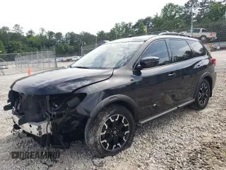2019 Nissan Pathfinder SL with VIN 5N1DR2MN9KC654050, listed as a Copart auction lot 57473925 with 51,904 mi miles and Salvage title. Bid and sale history available at DreamBid. Image 1.