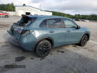 2023 Honda HR-V Sport with VIN 3CZRZ1H55PM702027, listed as a Copart auction lot 59563395 with 71,311 mi miles and Salvage title. Bid and sale history available at DreamBid. Image 3.