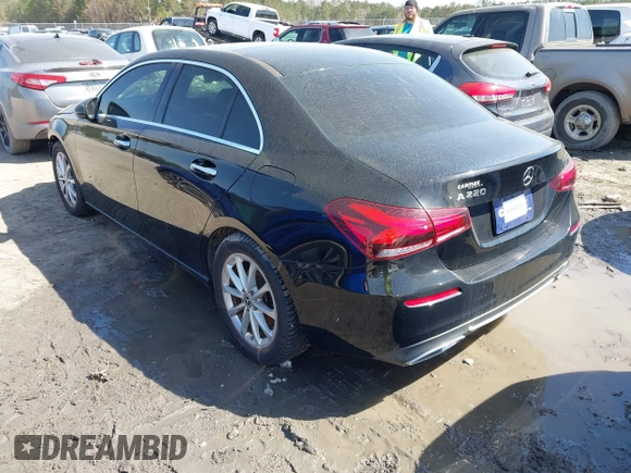 2020 Mercedes-Benz A 220 with VIN WDD3G4EB6LW037703, listed as a IAAI auction lot 41764735 with 39,717 mi miles and . Bid and sale history available at DreamBid. Image 3.