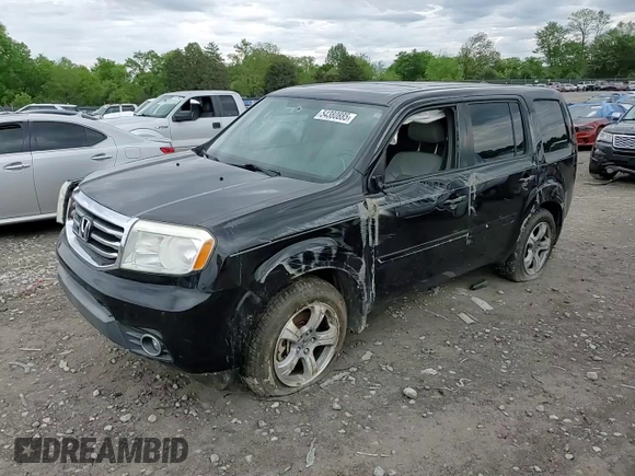 2014 Honda Pilot EX-L with VIN 5FNYF3H73EB015573, listed as a Copart auction lot 54380885 with 197,366 mi miles and Salvage title. Bid and sale history available at DreamBid. Image 15.