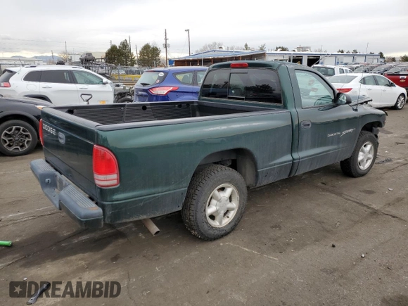 1999 Dodge Dakota SLT with VIN 1B7FL26X8XS161292, listed as a Copart auction lot 83675504 with 108,515 mi miles and Salvage Title. Bid and sale history available at carsss.com. Image 3.