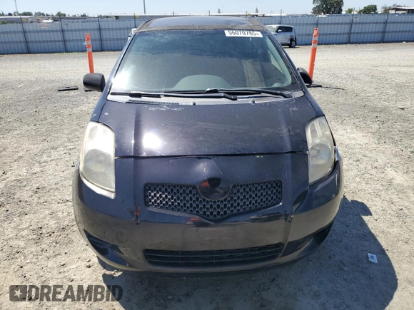 2008 Toyota Yaris with VIN JTDJT923785177098, listed as a Copart auction lot 56070785 with 138,152 mi miles and Salvage Title. Bid and sale history available at DreamBid. Image 5.
