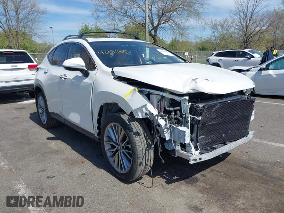 2024 Lexus NX 350 Luxury z VIN JTJHGCEZ9R2011147, wystawiony jako IAAI lot #42075605 z przebiegiem 30 153 mil mil oraz . Historia ofert i sprzedaży dostępna na DreamBid. Obrazek 1.